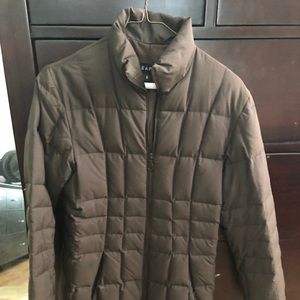 Searle Brown Quilted Puffer Coat